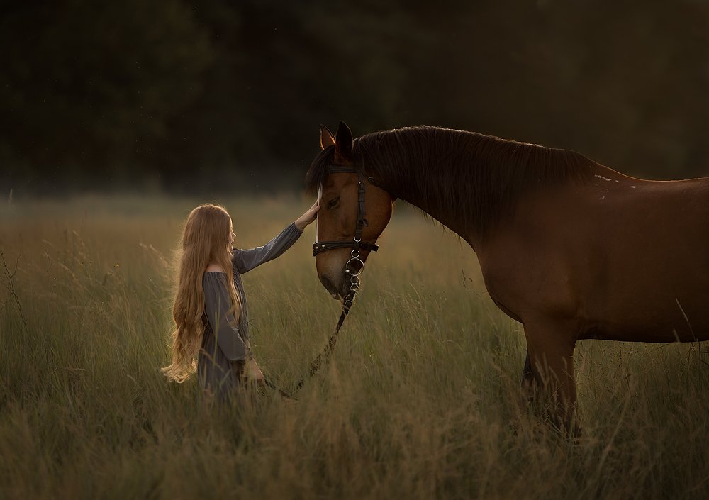 ребенок и лошадь