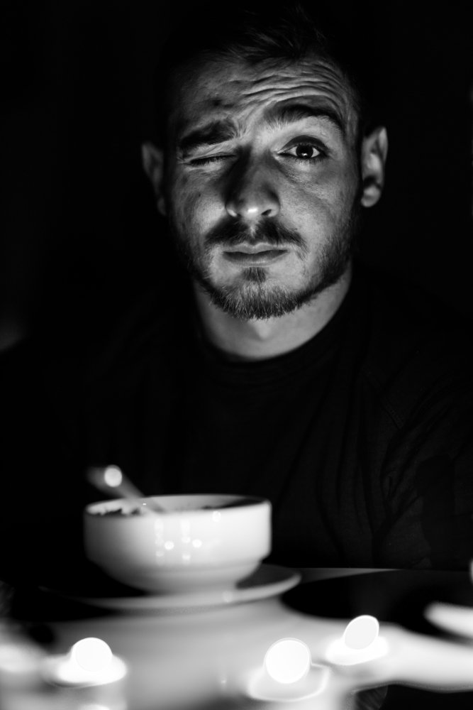 When the light goes out in a restaurant