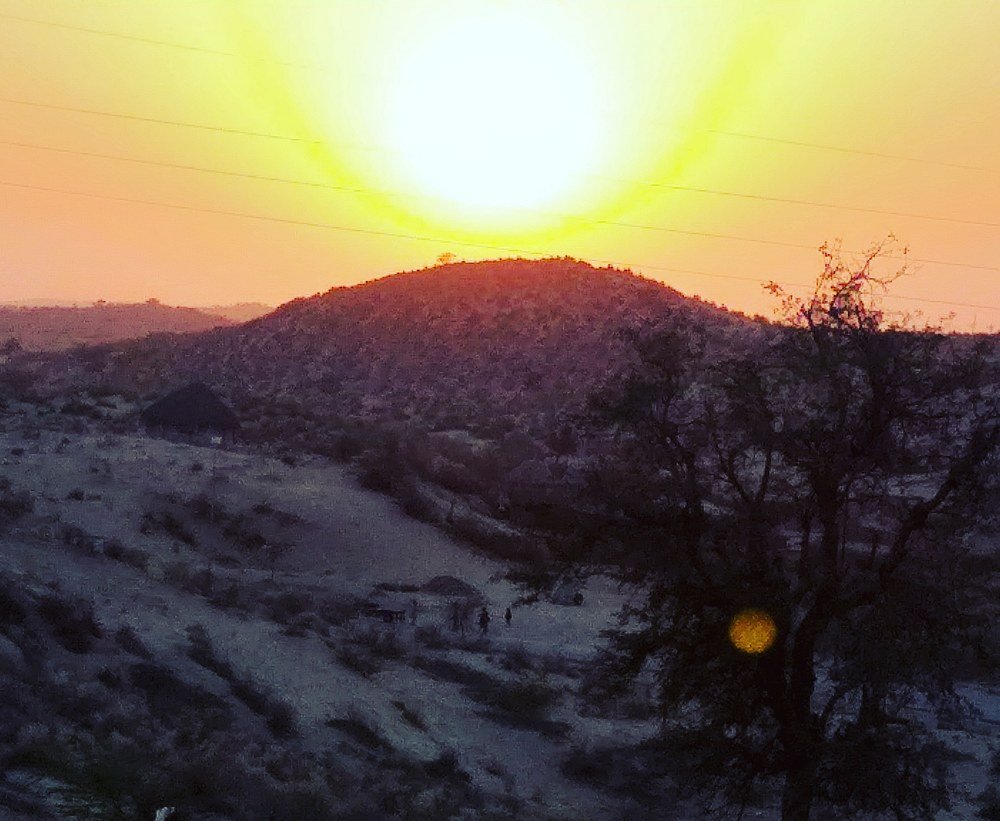 Sunset in the desert.