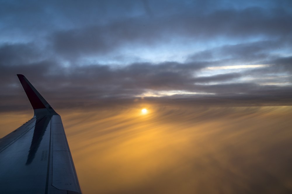 sunrise from top of world