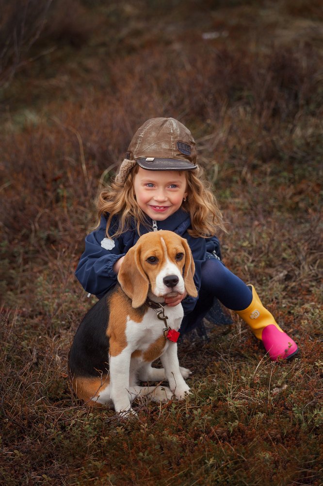 Полина и бигль