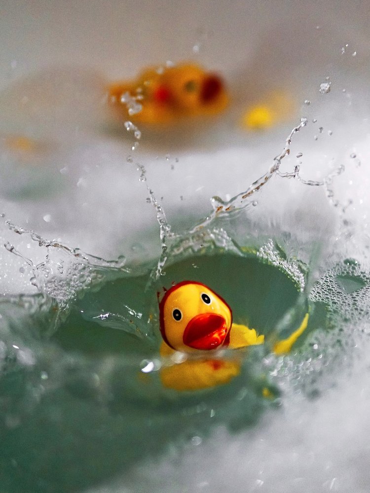 Купание утки