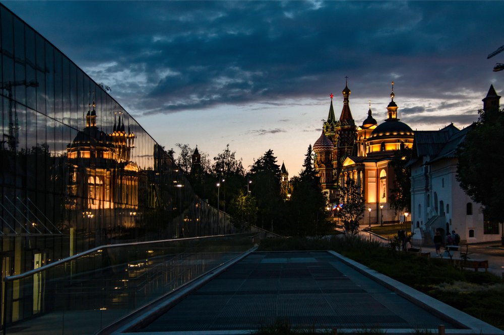 Закат в Зарядье.