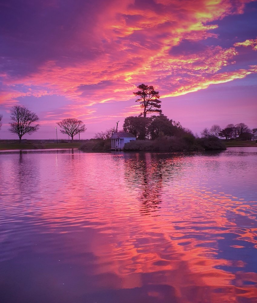 Intense sunrise in Dublin