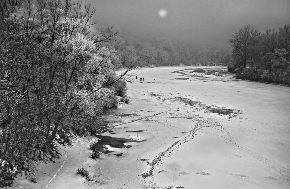 Морозное утро.