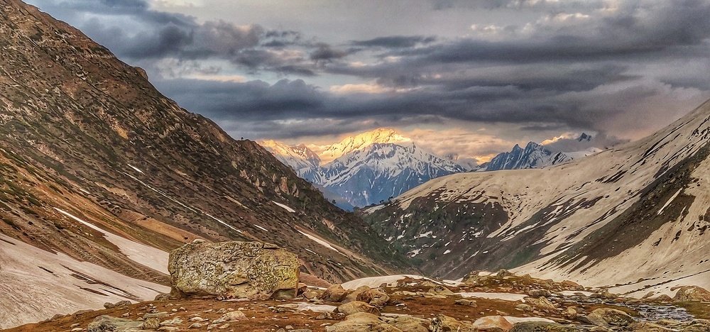 Sunset in the Himalayas
