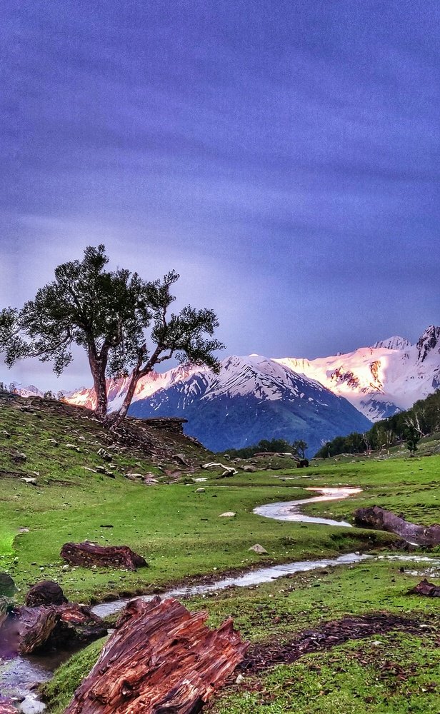 Sunset in the Himalayas