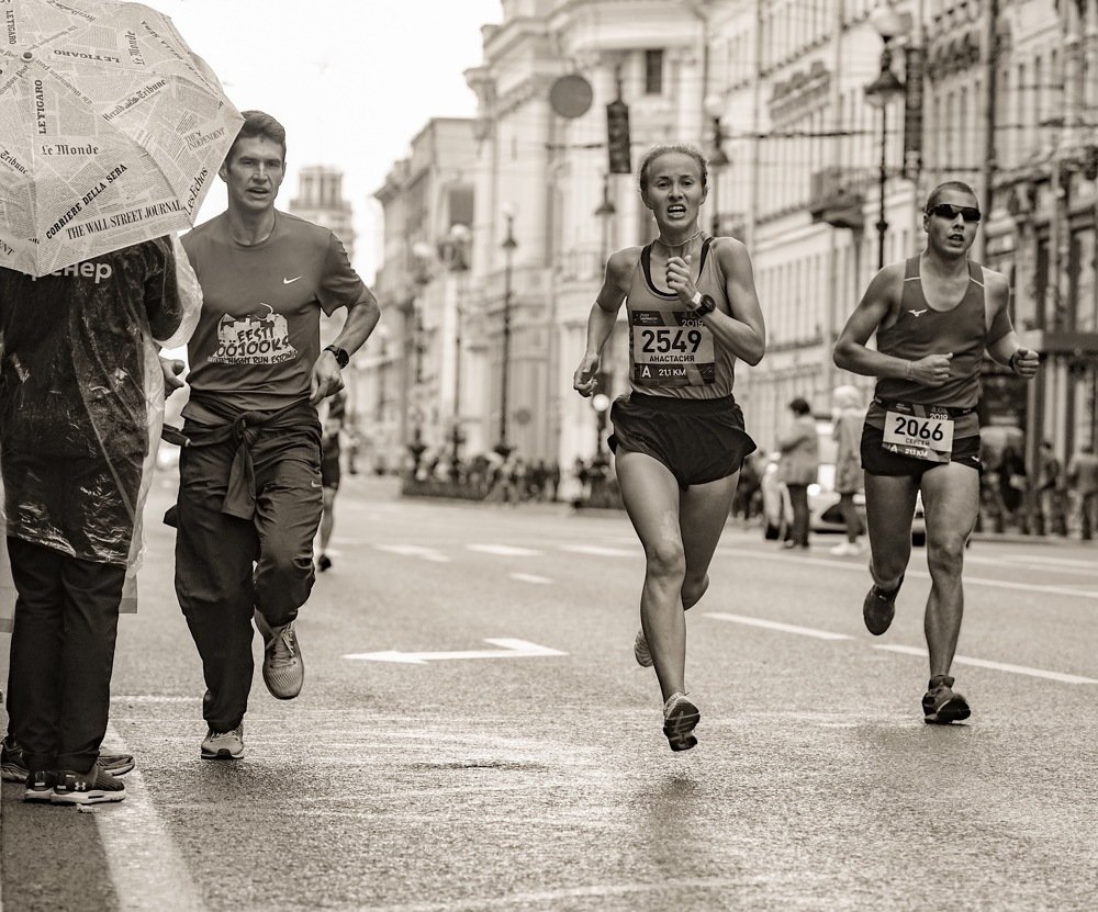 Последний рывок ... Дистанция 21,1 км , полумарафон