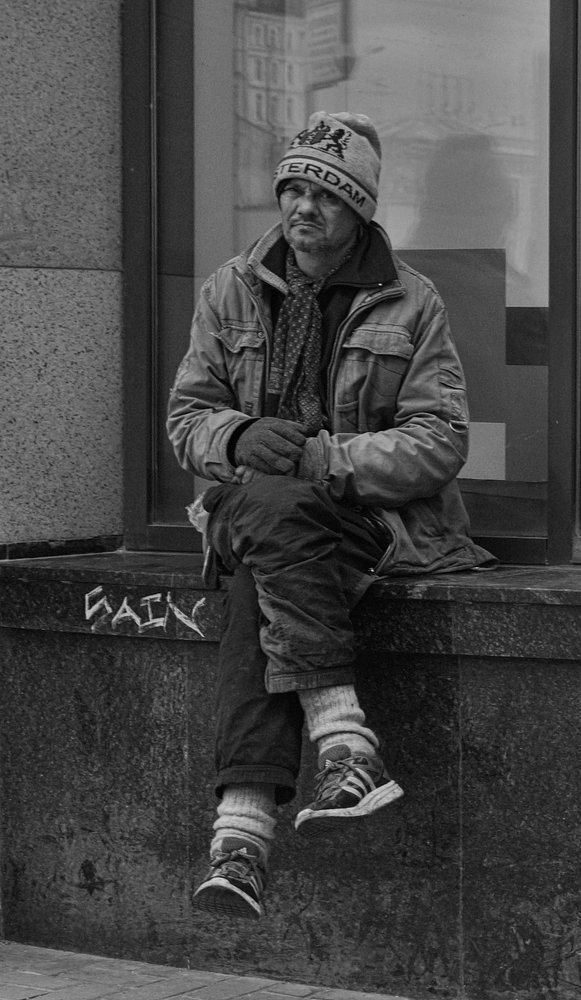 a man
