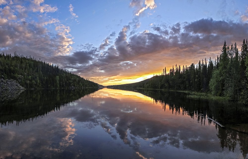 Закат на оз.Кукас.