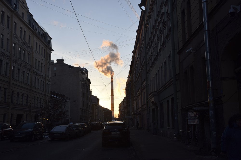 городское утро