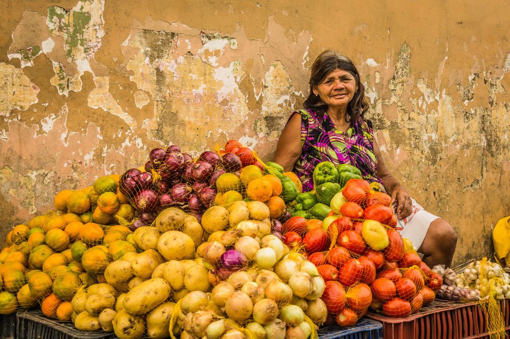 Vegetable seller