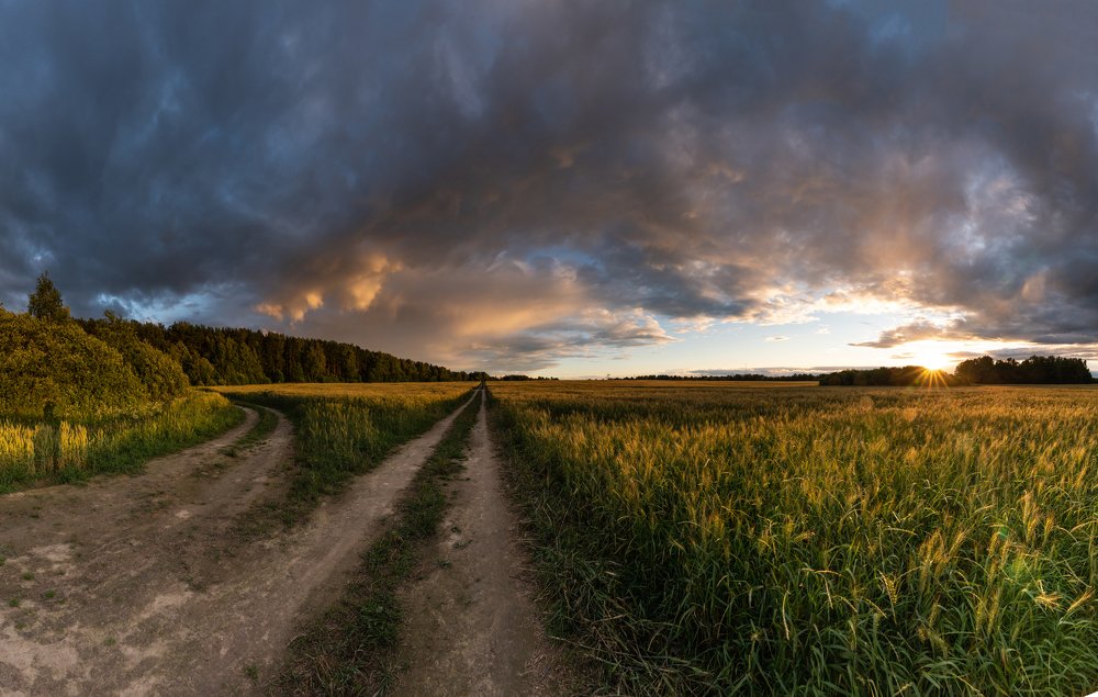 Послегрозовой закат