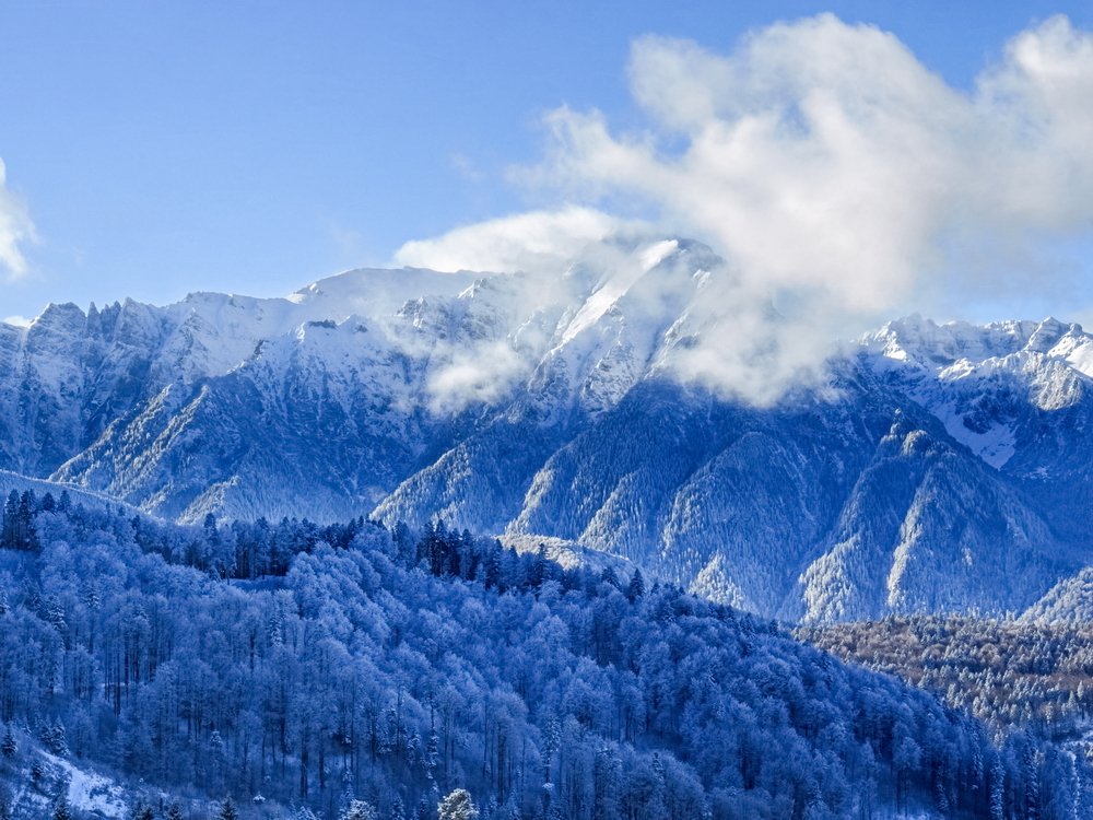 Winter in the mountains
