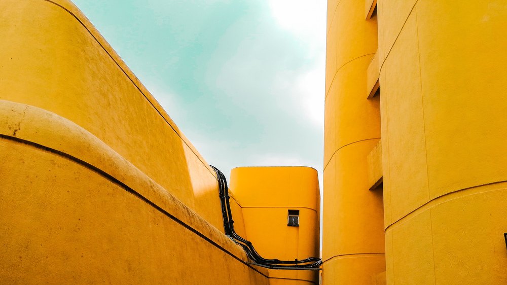 Yellow building