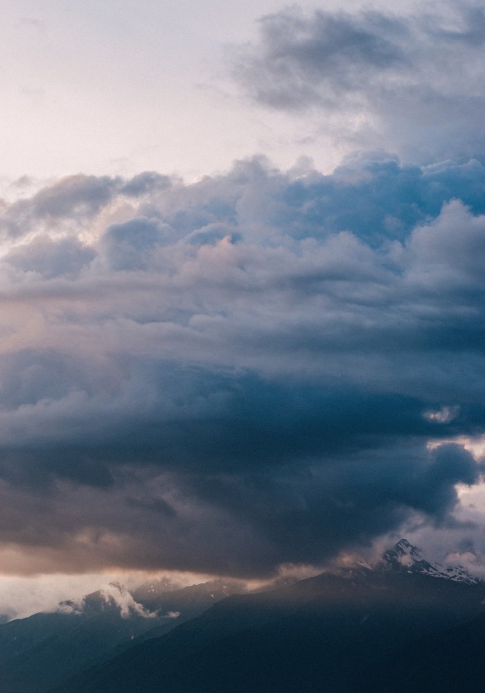 закат в горах