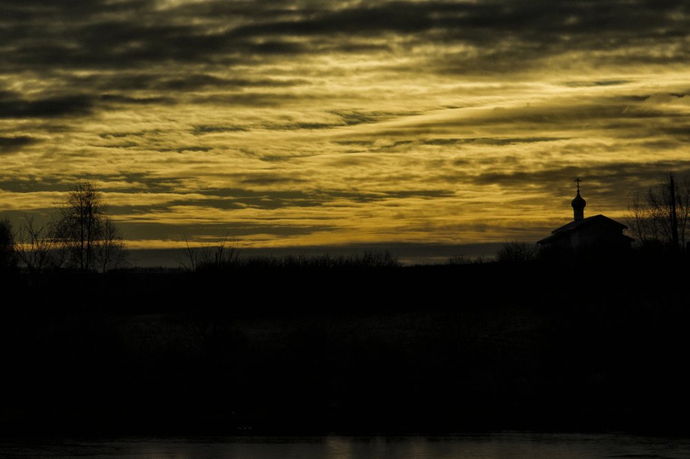 At the village church