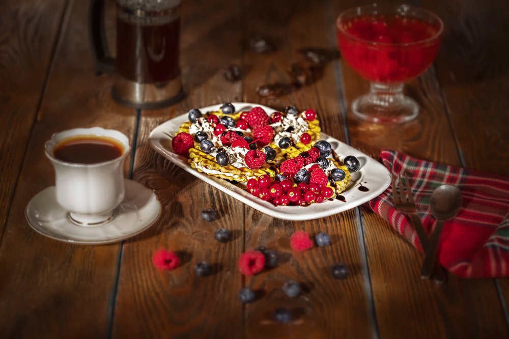 Фруктово ягодный десерт