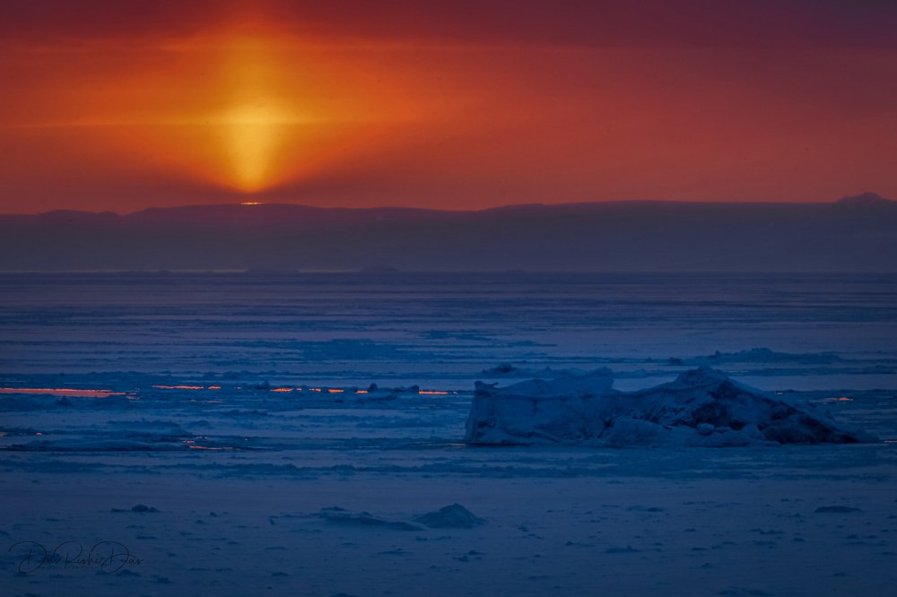 Sun over Polar Circle