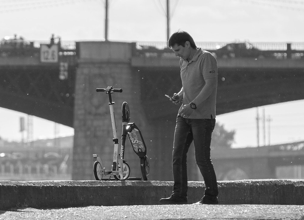 Когда нет своего самоката