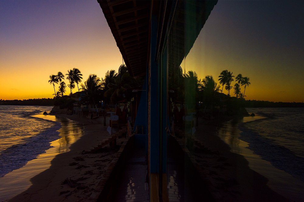 Last reflections of the sun