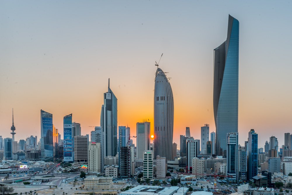 Sunset in Kuwait City