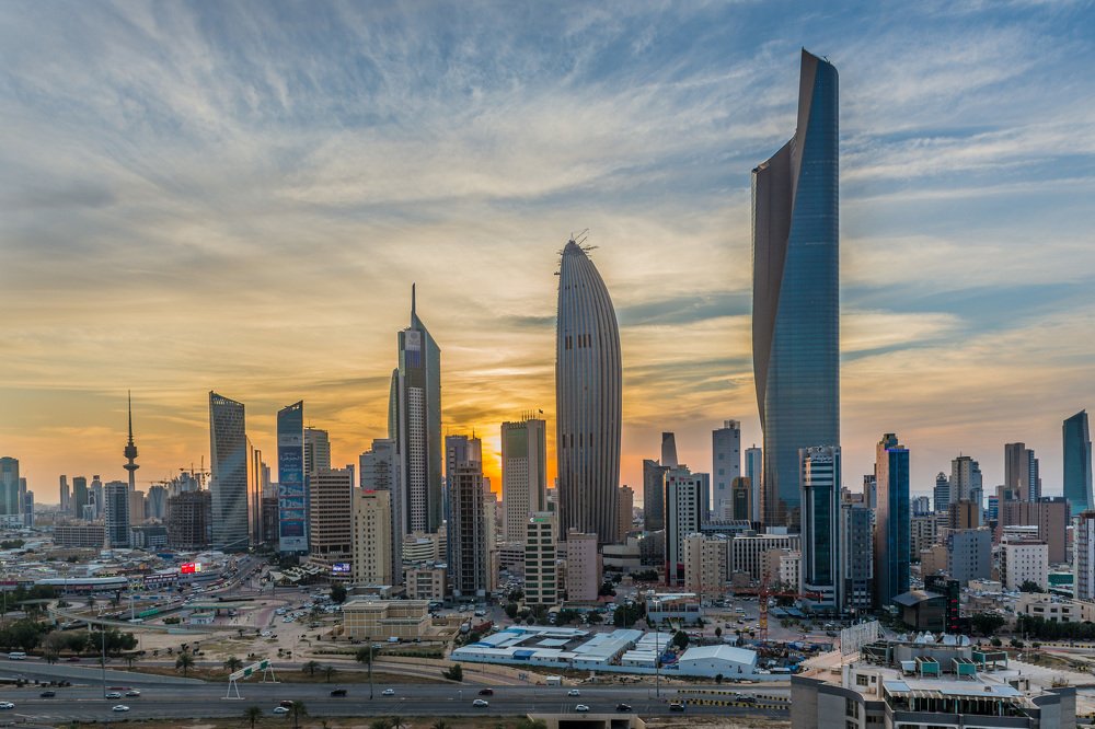 Sunset in Kuwait City