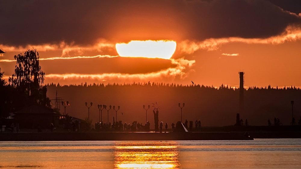 провожая солнышко