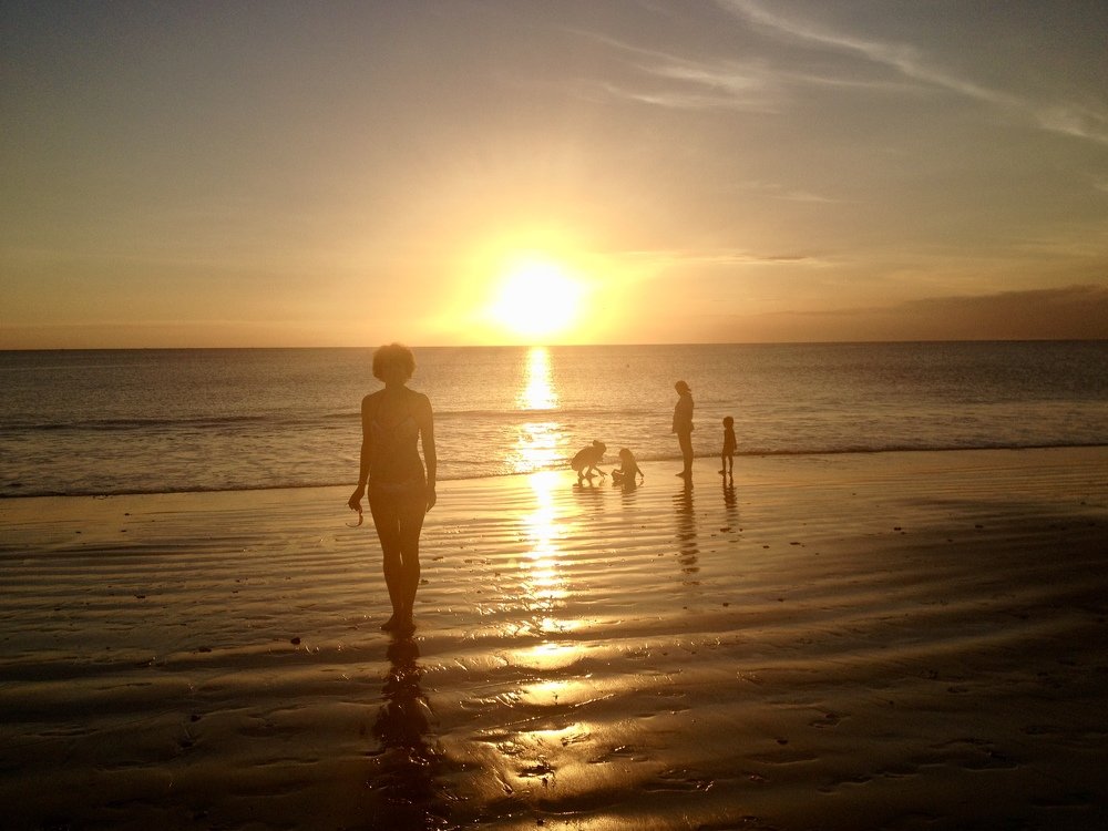 В лучах заката