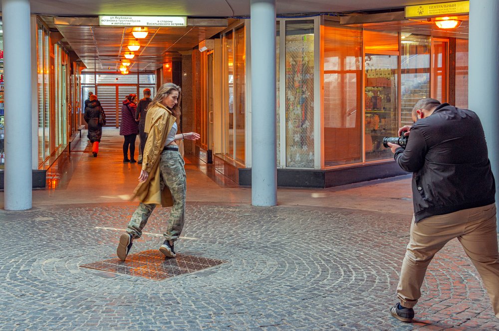 Модель и фотограф