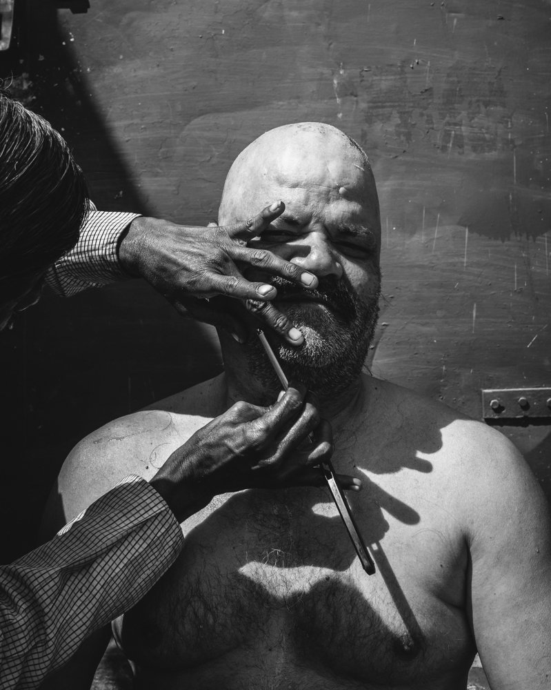 Бритье в Варанаси