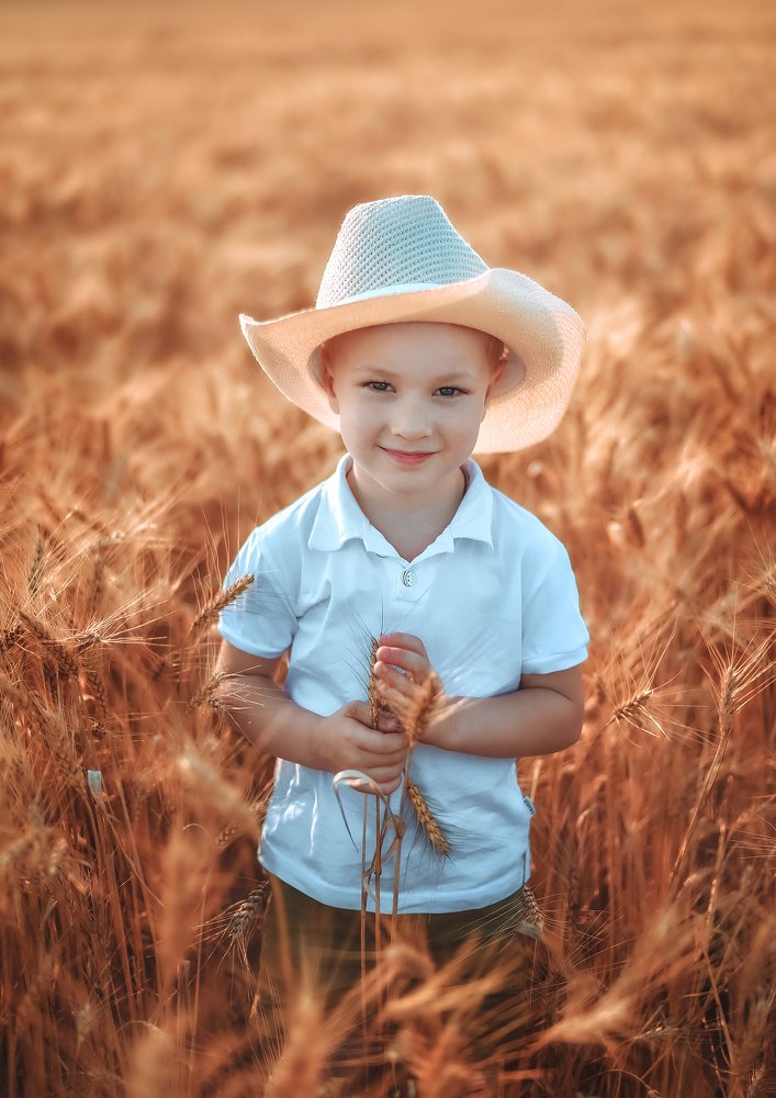 Мальчик в пшеничном поле