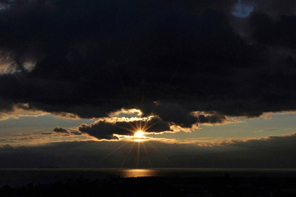 закат на байкале