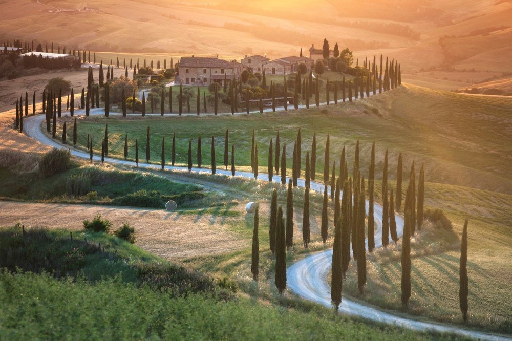Закат в Тоскане