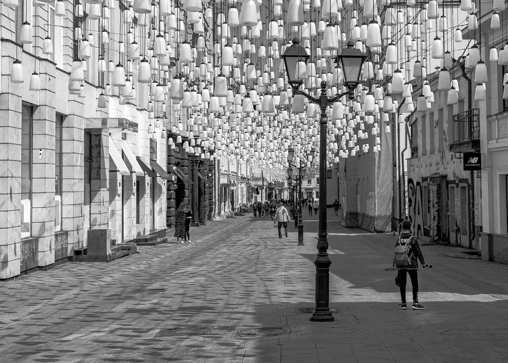 На улицах Москвы.