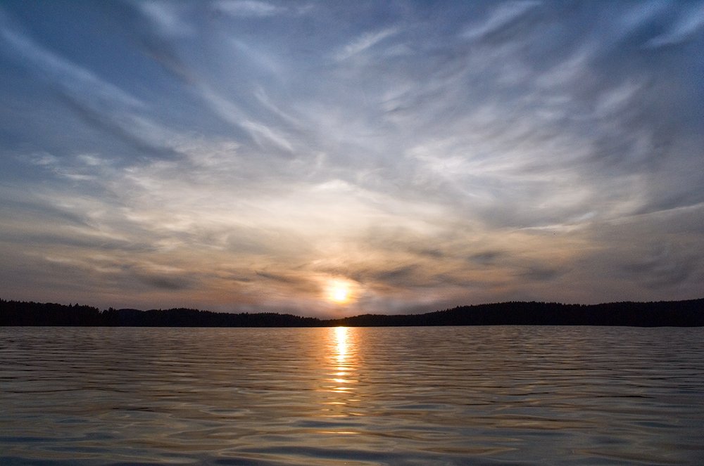 Закат на Ладоге