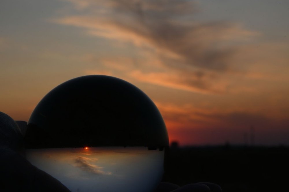 Закат в шаре