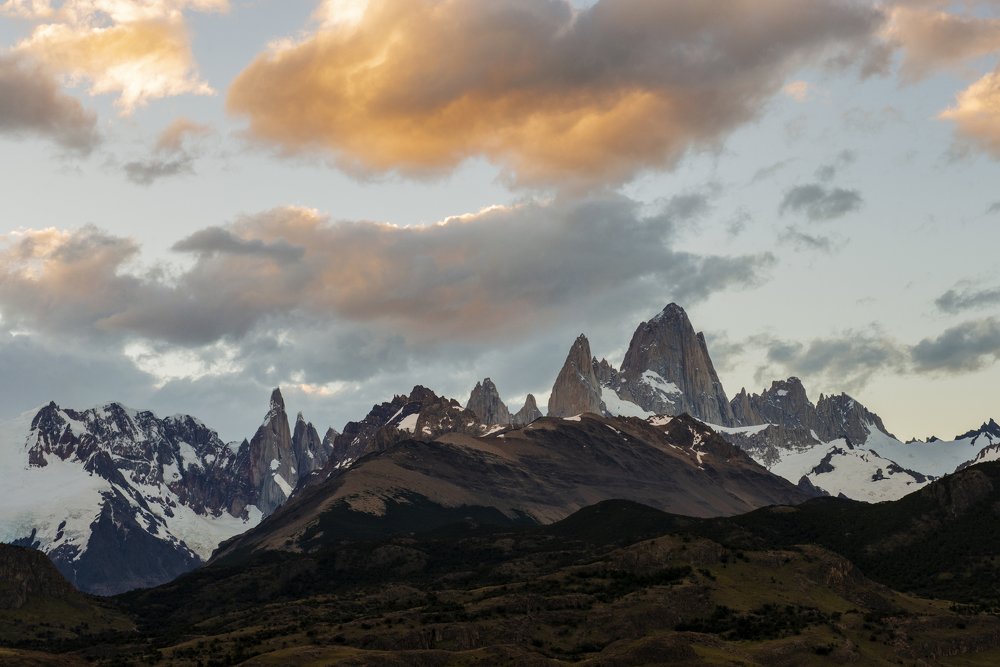 Sunset over the Fitz Roy