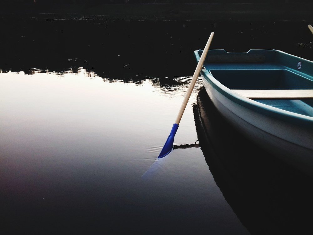 Boat on lake
