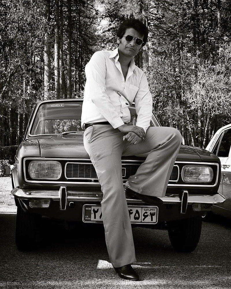 Male black and white