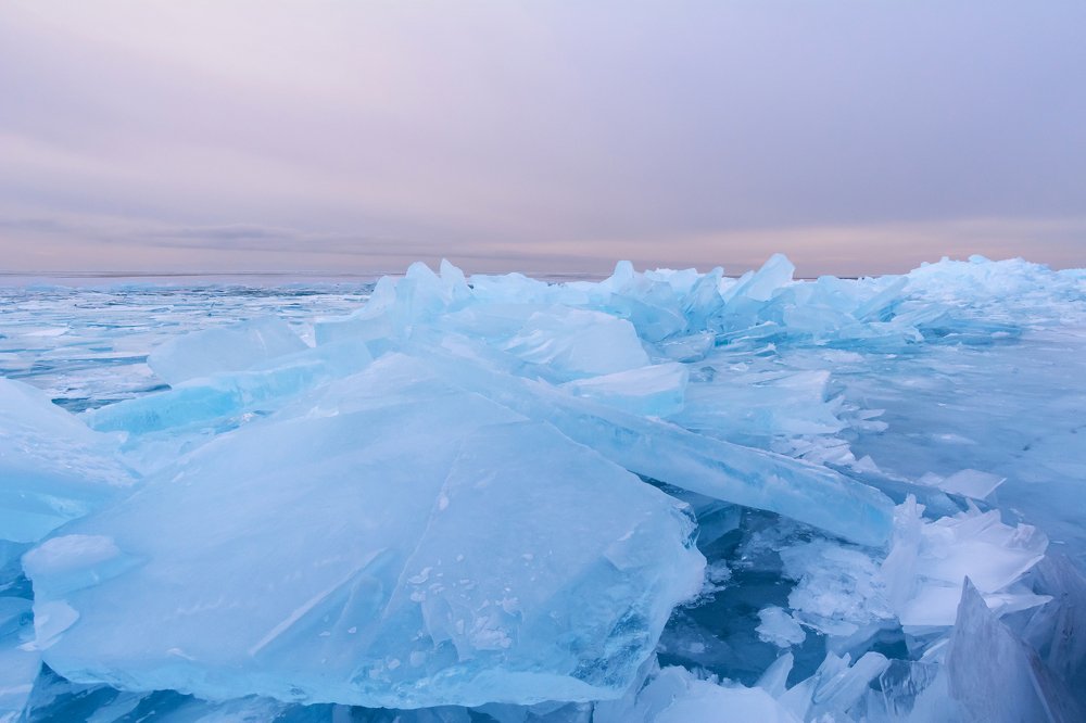 Торосы на рассвете