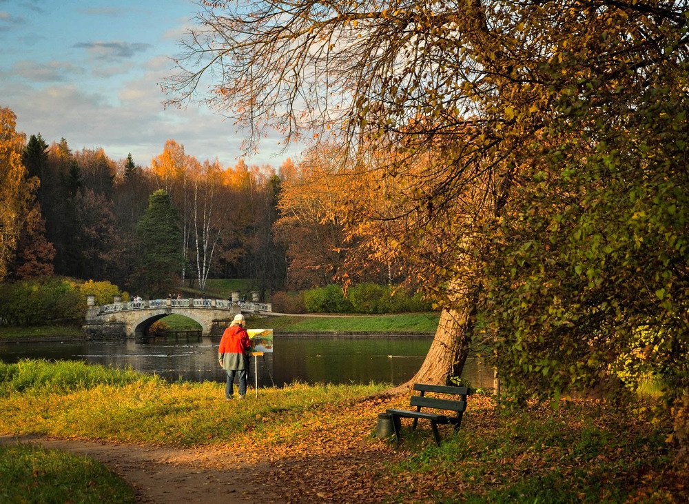 Художник, что рисует мост