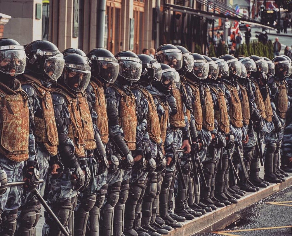 Opposition rally in Moscow.