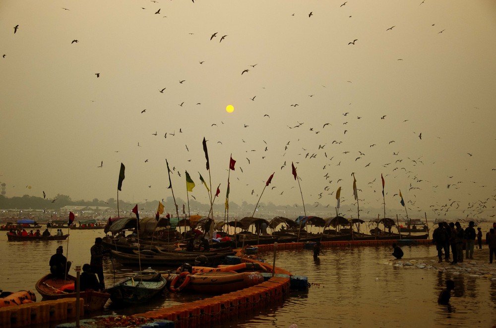 Ghats during Kumbh mela