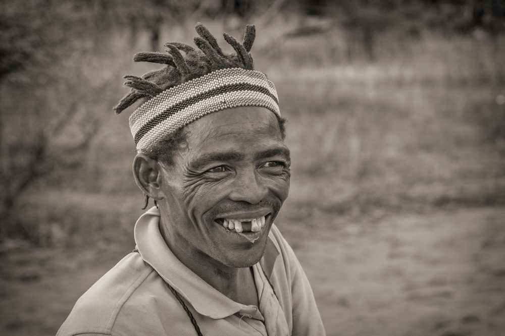 Портрет бушмена, Ботсвана