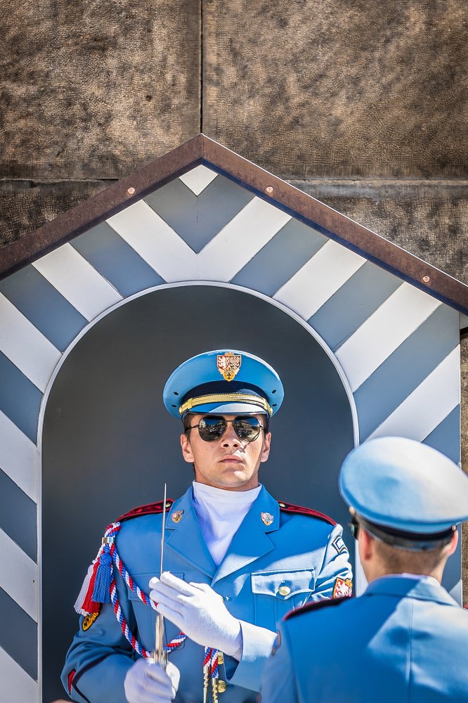 Honour guard, Prague.