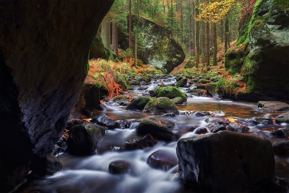 A river of an ancient valley