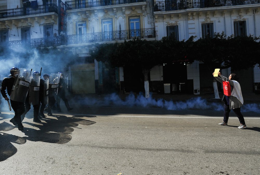 women against police