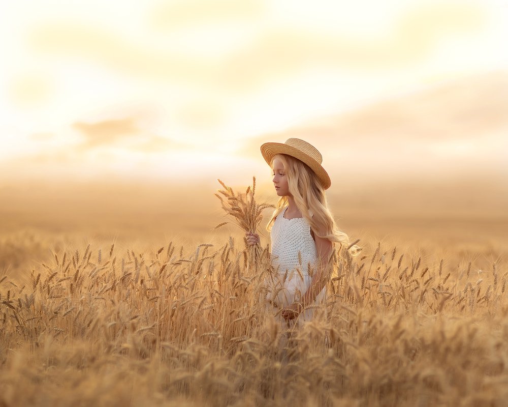 Волосы цвета спелой пшеницы...