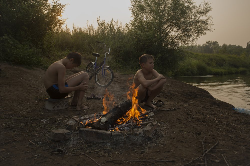 вечером у Усеньки